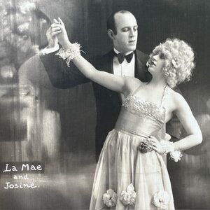 La Mae and Josine Dancing Couple Portrait Print Daguerre, Chicago on Linen Paper